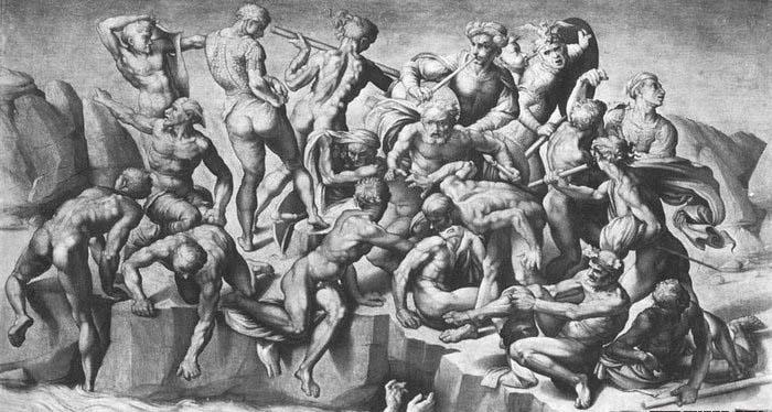 Michelangelo Buonarroti Battle of Cascina oil painting image